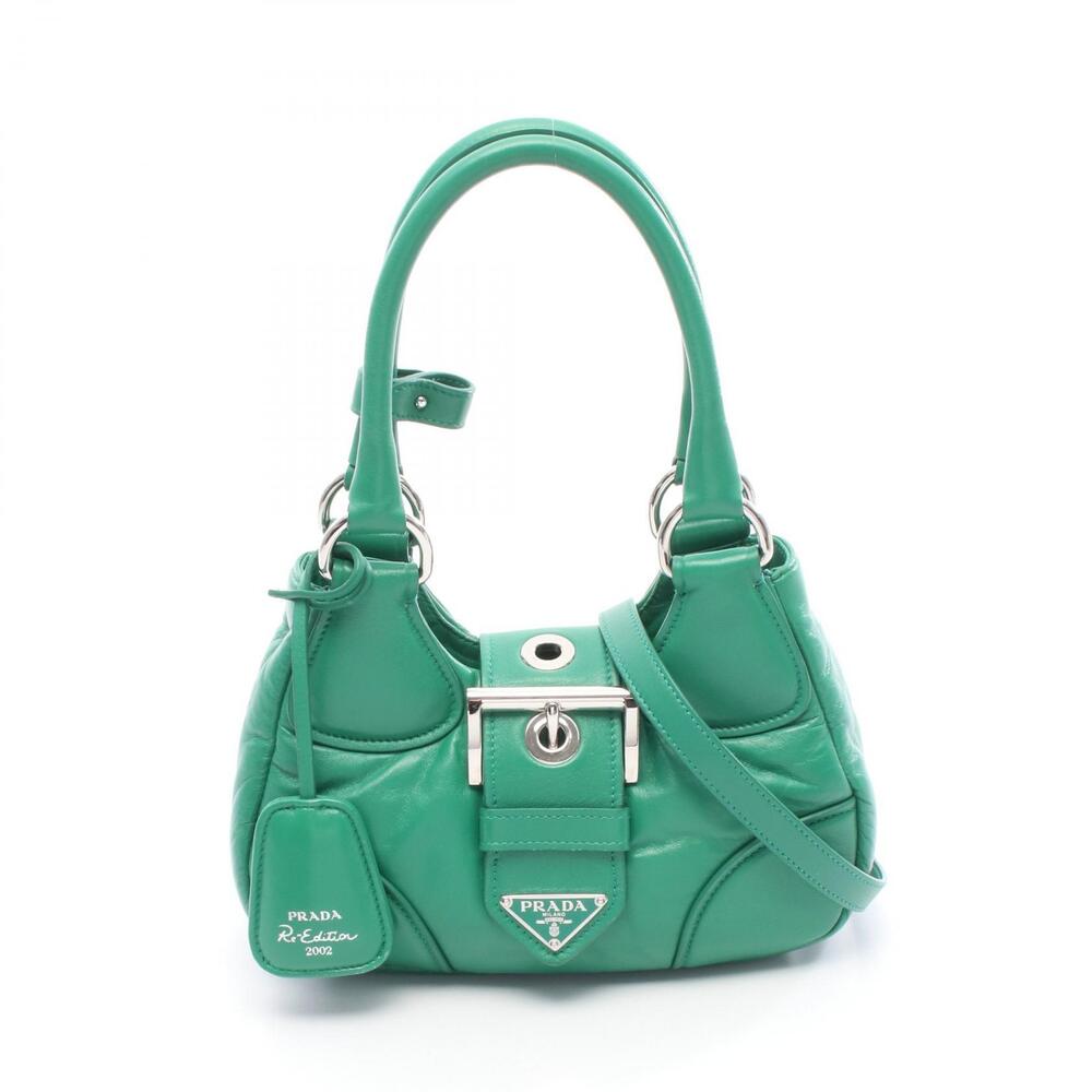 Prada MOON handbag leather green